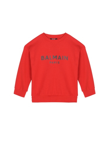 Cotton jumper with Balmain logo