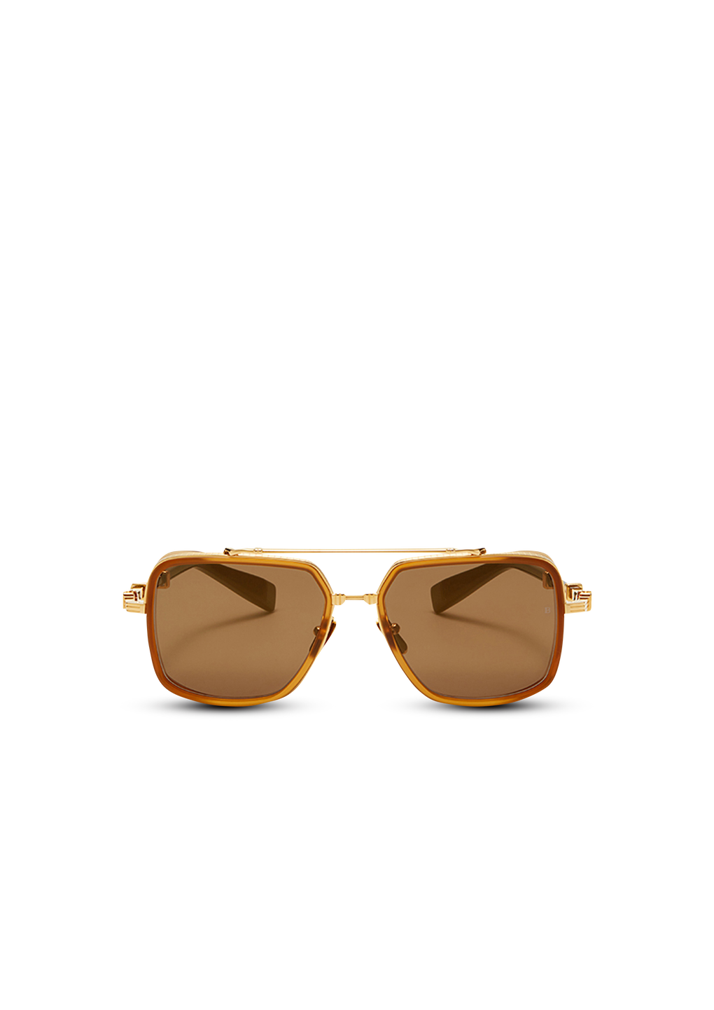 Officier sunglasses, gold, hi-res